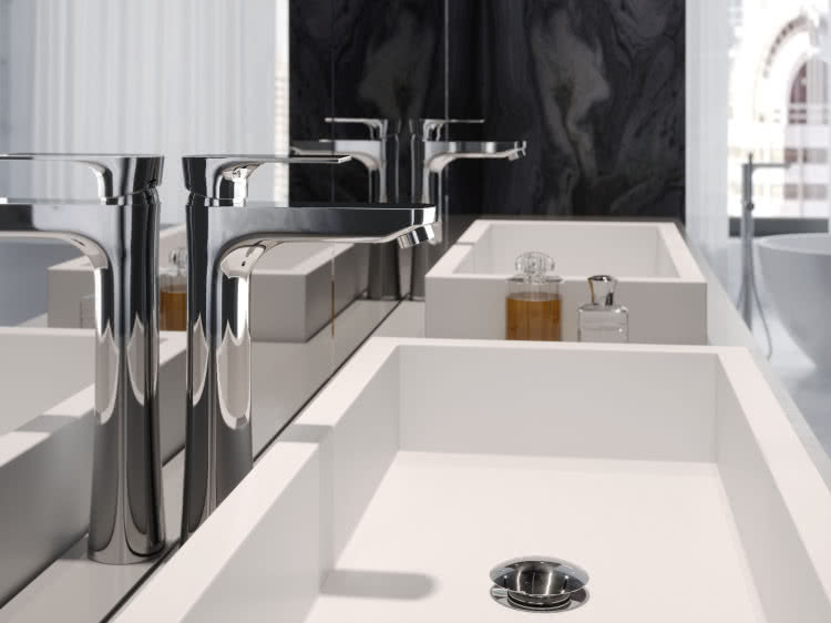 Aranżacja z wykorzystaniem baterii stojącej Algeo Square