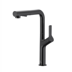 DUERO DESIGN BLACK bateria kuchenna z wyciąganą wylewką