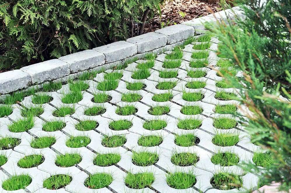 Płyty ażurowe Greengo. fot. Polbruk Płyty ażurowe Greengo. fot. Polbruk