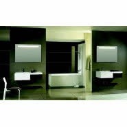 Wanna Lusso Plus + parawan Nautic + zestaw meblowy Ligna